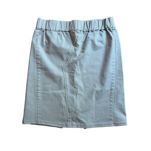 Skirt Kaki upcycle elastic waist